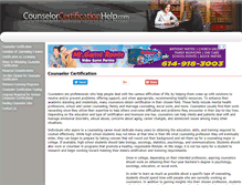 Tablet Screenshot of counselorcertificationhelp.com